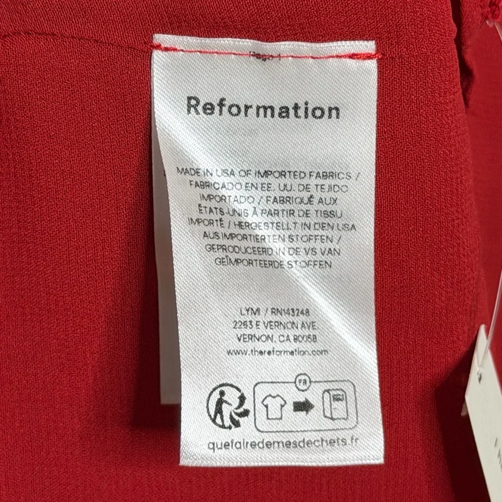 Reformation Laine Dress in Red - Picture 8 of 8